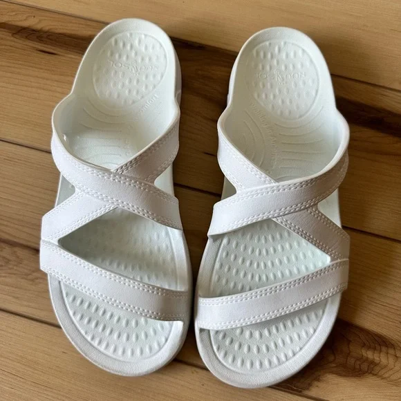NuuSol Arch Support White Sandals size 9 - Picture 2 of 6